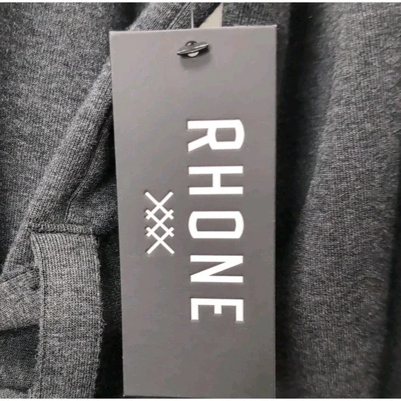 Rhone Hooded Belted Wrap Robe Mens Size S/M Black Heather Midweight NEW NWT $168